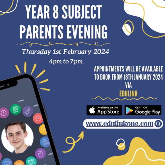 Year 8 subject parents evening