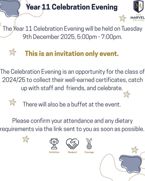 Year 11 celebration evening